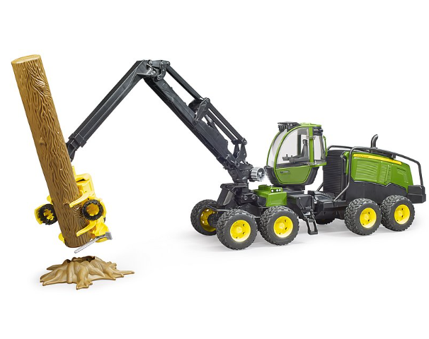 Bruder John Deere 1270G Harvester with 1 Tree Trunk