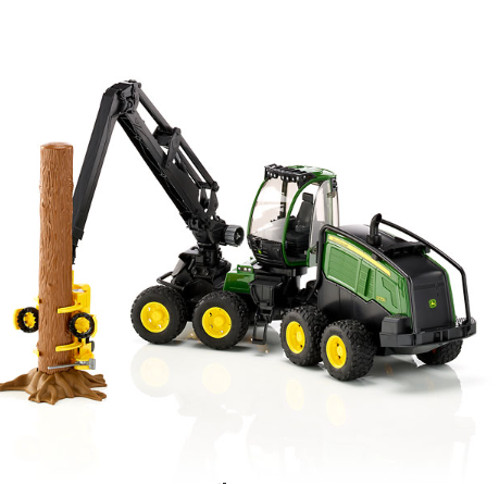 Bruder John Deere 1270G Harvester with 1 Tree Trunk