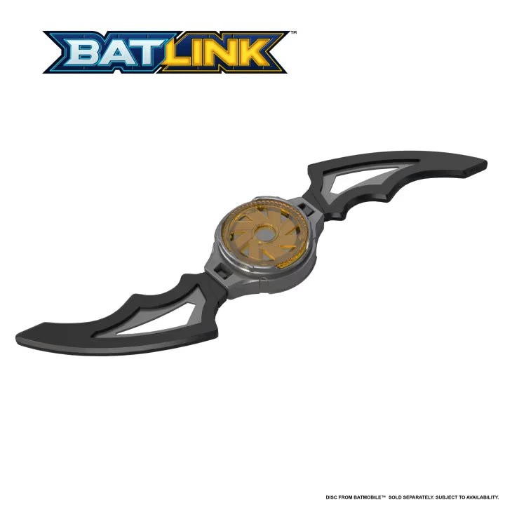 DC Premier Batlink Batarang with two black side sections and circular Batman centre