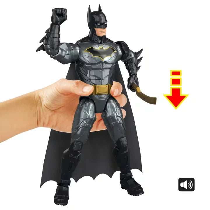 DC Premier Crime Crusher Batman with raised fist showing waist activated punching action
