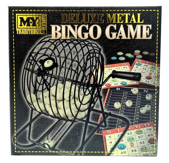 Deluxe Metal Bingo Game box with ball cage and cards Ireland