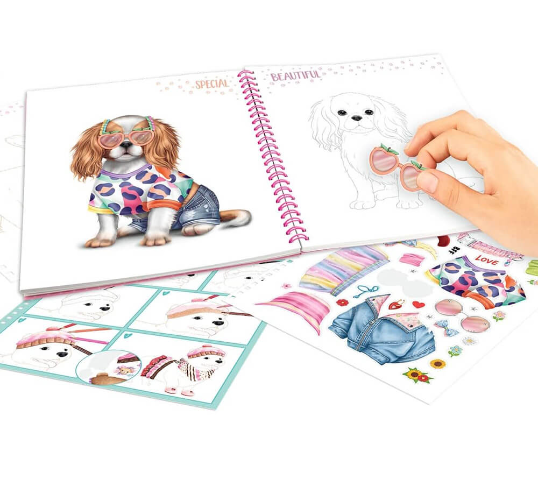 TOPModel Doggy Colouring Book