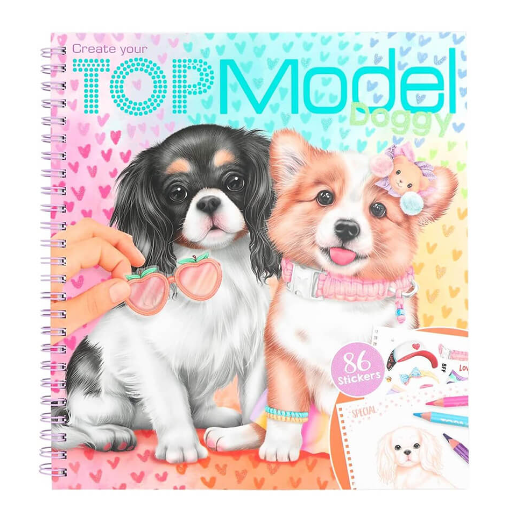 TOPModel Doggy Colouring Book