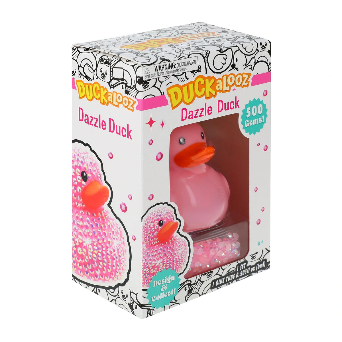 Duckalooz Dazzle Duck pink kit angled packaging view