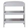 East Coast Clara Dresser Grey Changing Unit front view with shelves Ireland