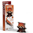 EUGY Red Panda 3D cardboard model kit box beside completed red panda figure