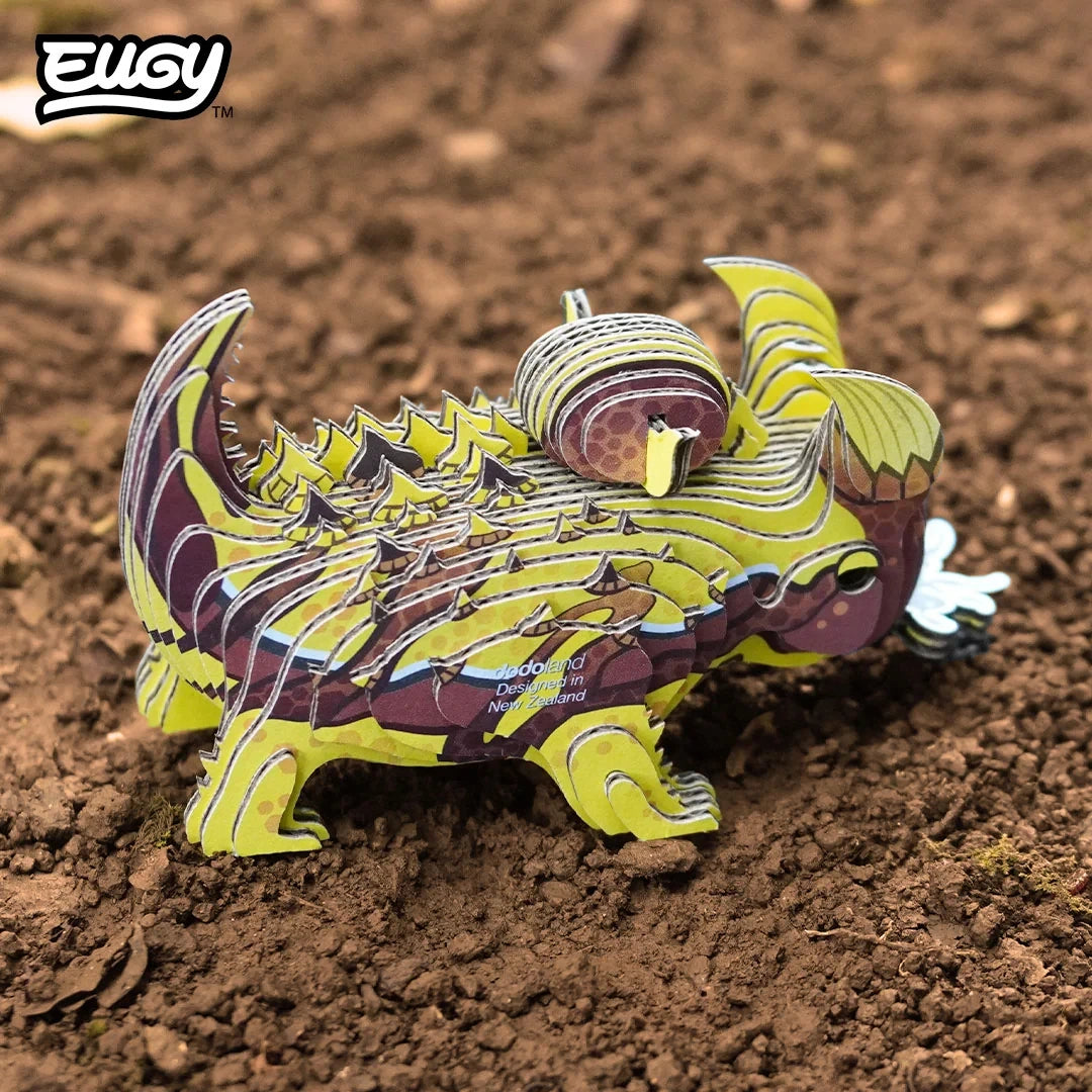 EUGY Thorny Devil completed model photographed outdoors on soil