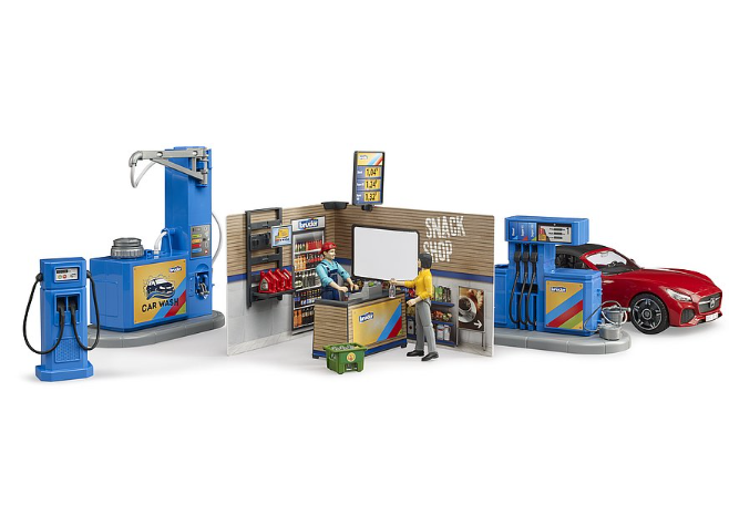 Bruder Filling Station with Car and Carwash