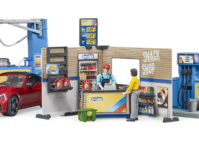 Bruder Filling Station with Car and Carwash