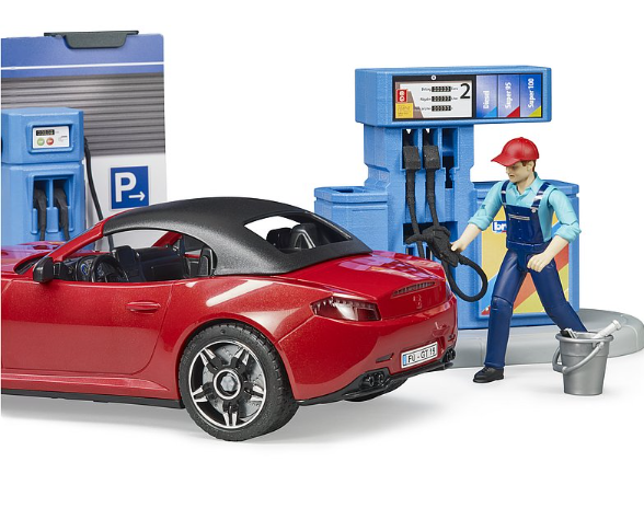 Bruder Filling Station with Car and Carwash