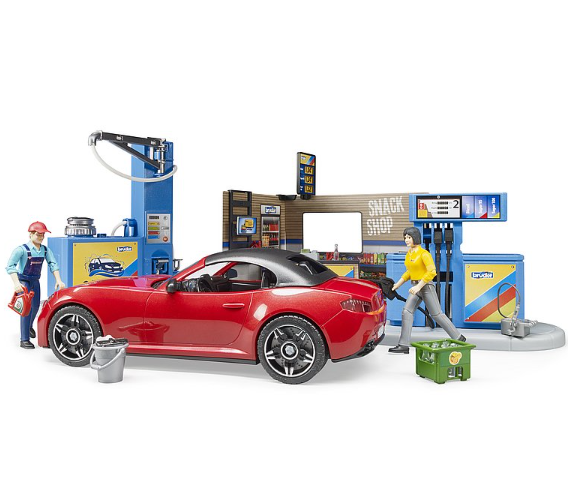 Bruder Filling Station with Car and Carwash