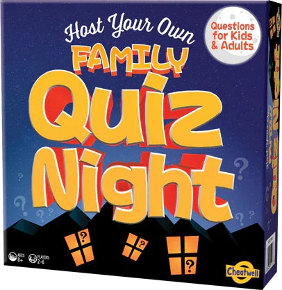 Family Quiz Night game box showing colourful design and title in Ireland