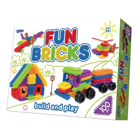 Boxed Fun Bricks 100 Piece Build and Play construction toy in Ireland