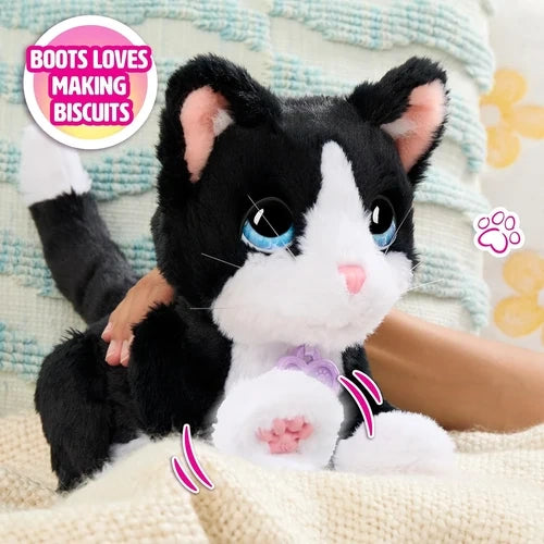 FurReal Boots the Biscuit Making Kitty kneading with front paws