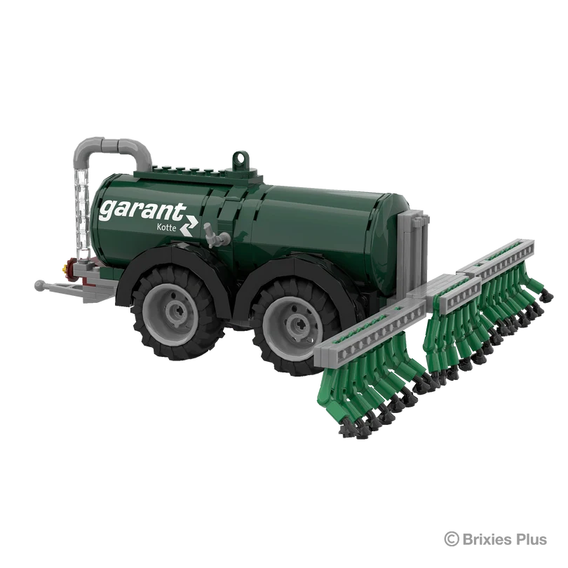 BRIXIES Plus Garant Kotte Vacuum Tanker with the rear spreading assembly unfolded and lowered into its working position