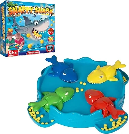 Snappy Shark toy game box showing cartoon shark and accessories Ireland