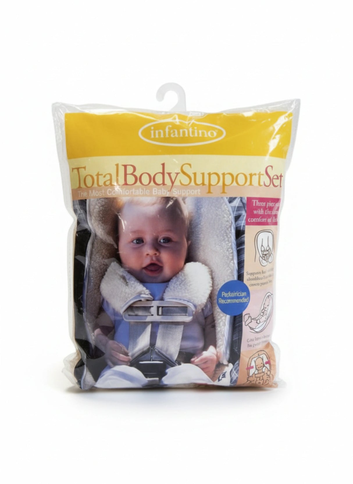 Infantino Total Body Support Fleece set with main support insert and matching fleece harness strap covers