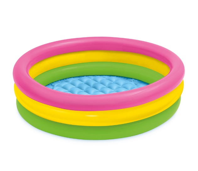 Intex Sunset Glow Inflatable Kiddie Pool empty view Ireland