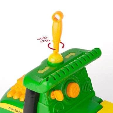 John Deere Johnny Tractor orange screwdriver turning yellow GPS control