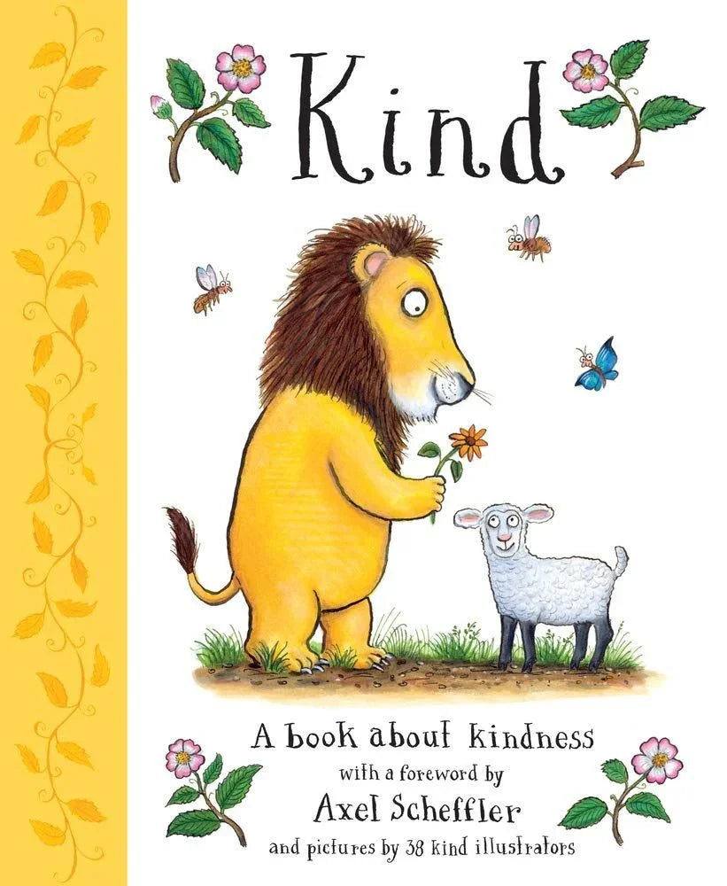 Illustrated page from Kind children’s book highlighting kindness and compassion in Ireland