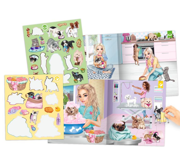 TOPModel Stickerworld Kitty and Doggy