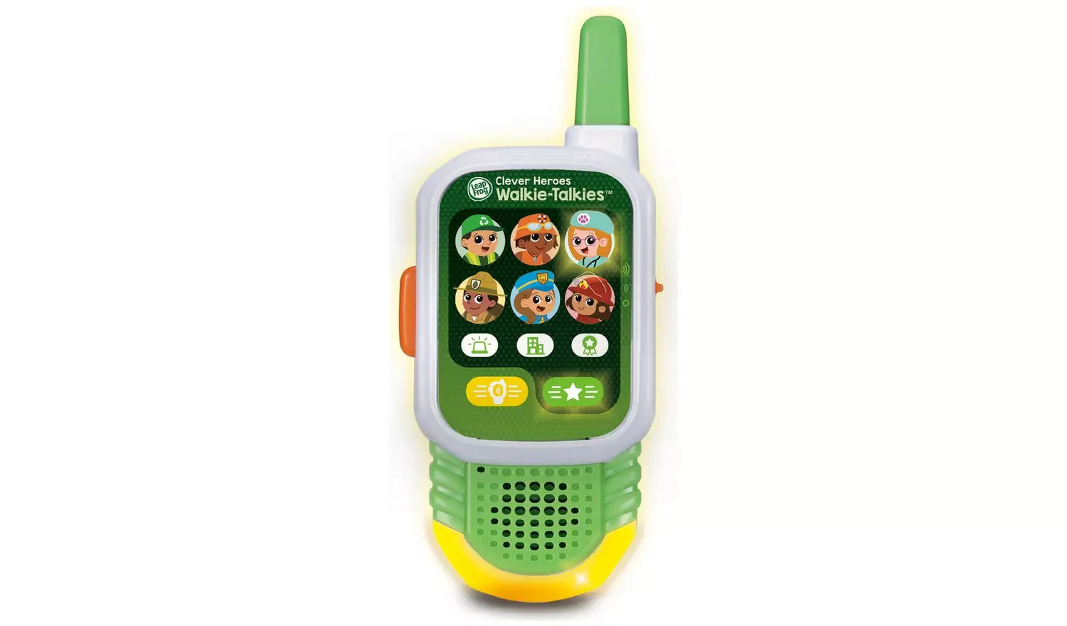 Green LeapFrog Hero Helpers walkie-talkie with hero buttons and push-to-talk control – Ireland.