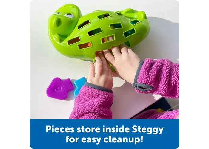 Learning Resources Steggy the Fine Motor Dino with scales stored inside