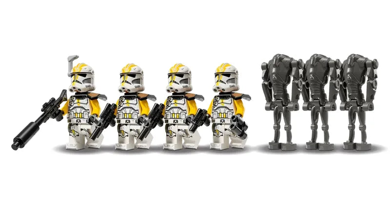 327th Clone Trooper and Super Battle Droid LEGO minifigures lineup – Ireland