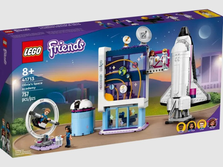 LEGO Friends Olivia’s Space Academy 41713 packaging box with shuttle and mini-dolls – Ireland