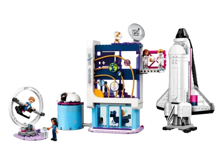 Full layout of LEGO Olivia’s Space Academy 41713 with shuttle, academy building and telescope in Ireland