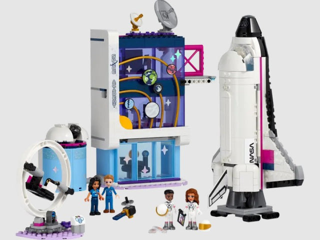 LEGO Olivia’s Space Academy 41713 set front view with space shuttle, telescope and space lab – Ireland