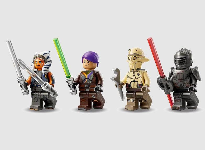 LEGO Ahsoka Tano, Sabine Wren, Huyang, and Marrok minifigures in Ireland