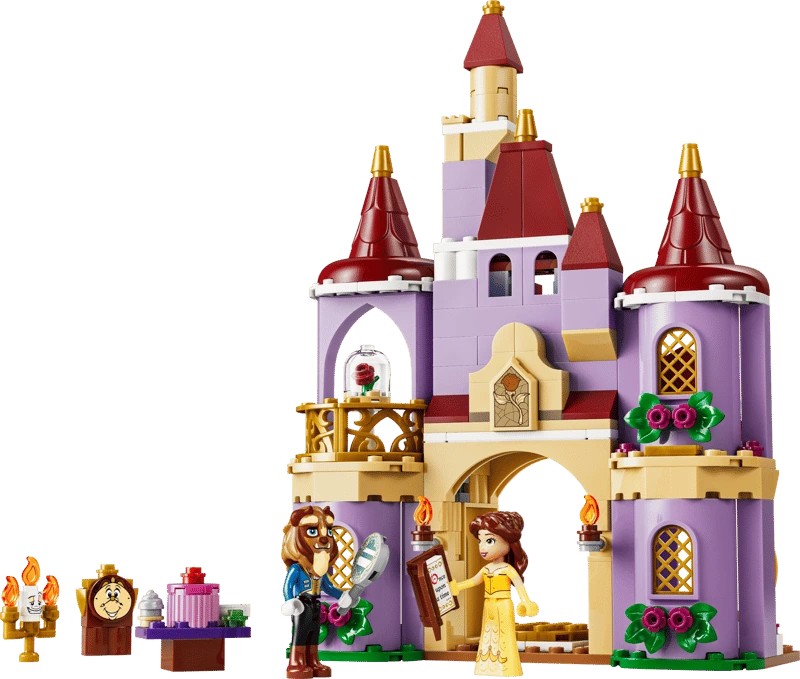 LEGO Belle & the Beast's Enchanted Castle with castle model, Belle, Beast, Lumière, Cogsworth and small accessories