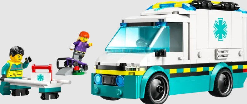 LEGO City Emergency Ambulance 60451 with ambulance, skateboarder and medic minifigures – Ireland