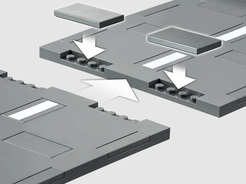 LEGO City Road Plates 60304 connection detail for Ireland
