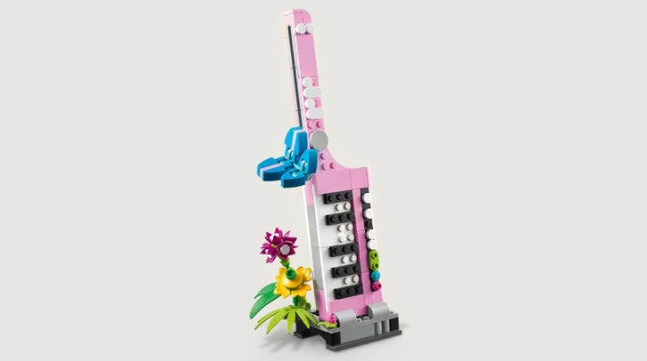 Lego Creator Typewriter with Flowers