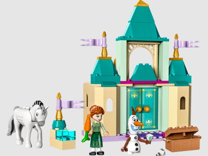 LEGO Disney 43204 Anna and Olaf’s Castle Fun build with Anna, Olaf, and Kjekk the horse