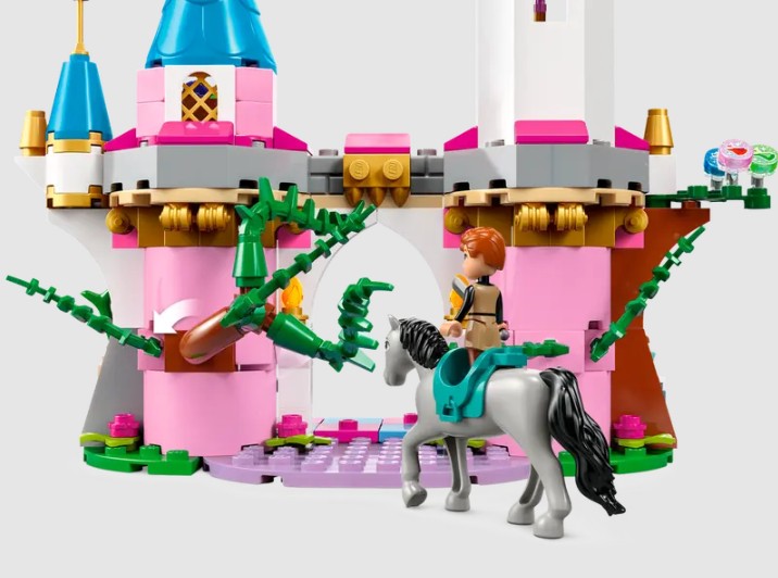 Rear view of LEGO Disney Maleficent’s castle build