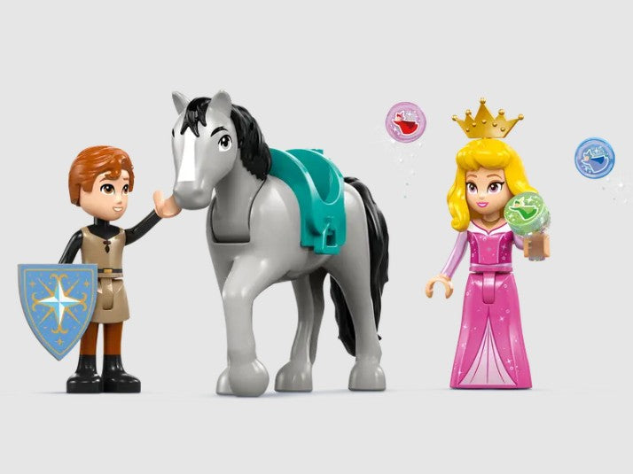 Closeup of LEGO posable dragon from Maleficent’s Dragon Form