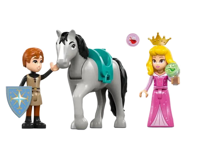 Closeup of LEGO posable dragon from Maleficent’s Dragon Form