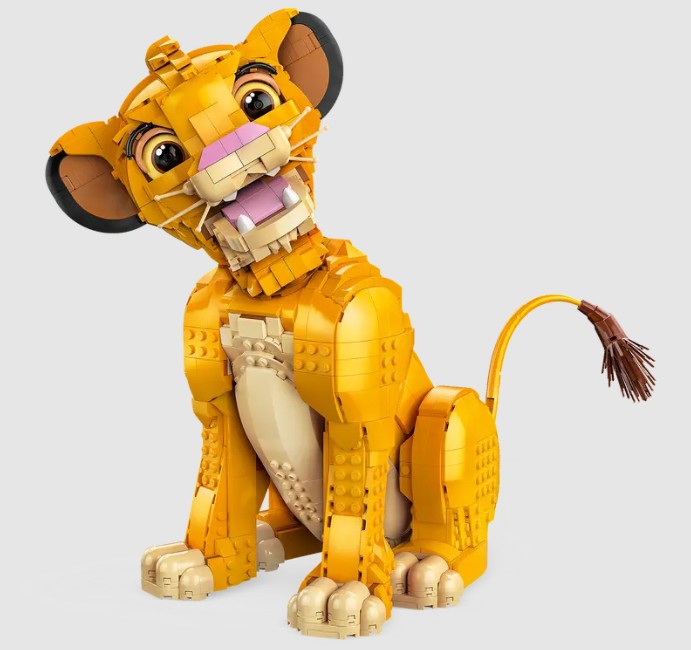 LEGO Disney Young Simba the Lion King 43247 side view angle Ireland