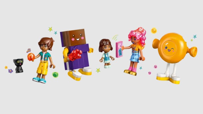 LEGO Friends 42649 characters including Leo, Alba, and sweet mascots in Ireland
