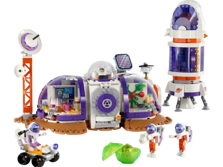 LEGO Friends Mars Space Base and Rocket 42605 set with modular base, rocket, rover, and 3 astronauts in Ireland