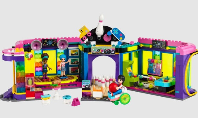 LEGO Friends Roller Disco Arcade 41708 set with mini-dolls and arcade features – Ireland