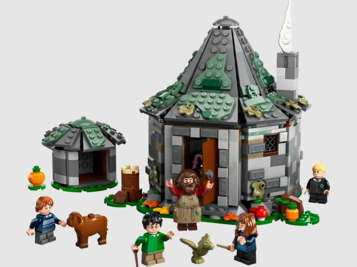 LEGO Harry Potter Hagrid's Hut 76428 with Harry, Hermione, Ron, Draco and Hagrid figures