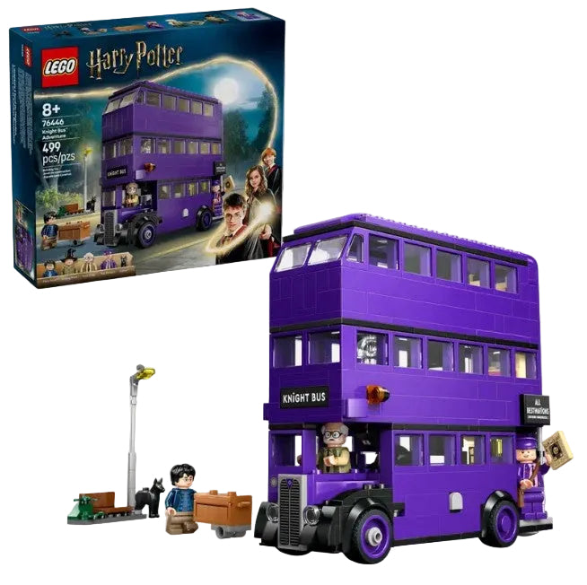 LEGO Knight Bus 76446 with box and characters