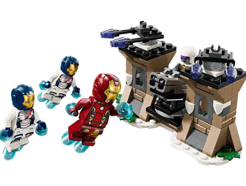 LEGO Iron Man & Iron Legion vs. Hydra Soldier 76288 set with minifigures in action in Ireland