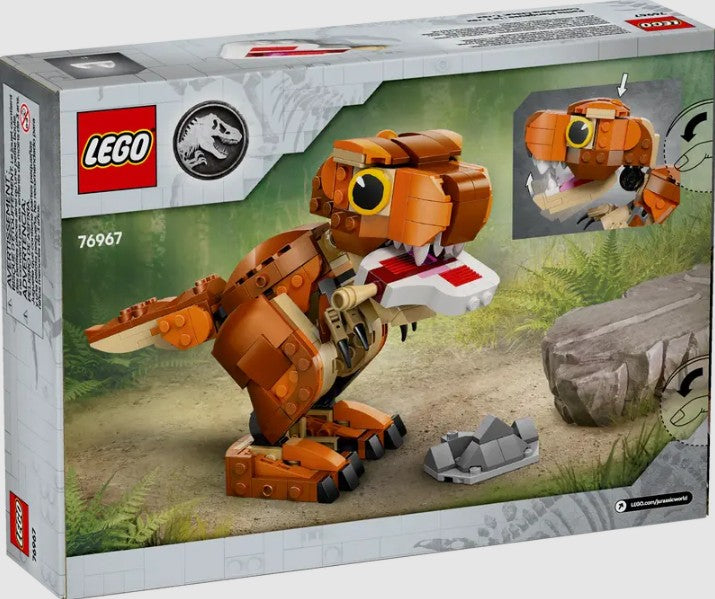 Back of LEGO Jurassic World 76967 Little Eatie T. rex box Ireland