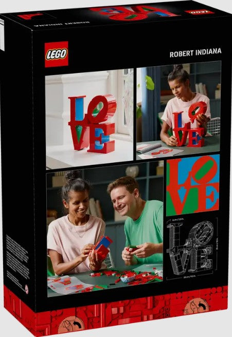 LEGO LOVE 31214 back of box with lifestyle and artwork images Ireland