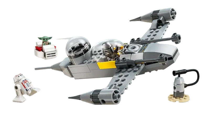 LEGO N-1 Starfighter 75410 flying with Grogu and Mandalorian in Ireland